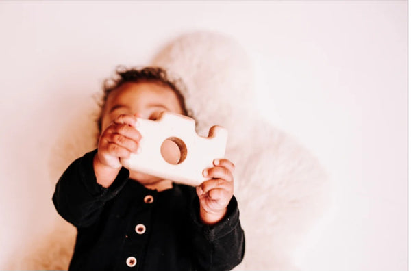 Wood Camera Teether