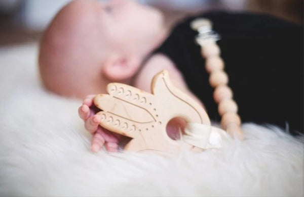 Wooden Hamsa Teether
