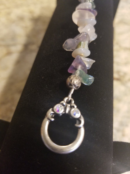 Aromatherapy Flourite + Agate Bracelet & Earring Gift Set