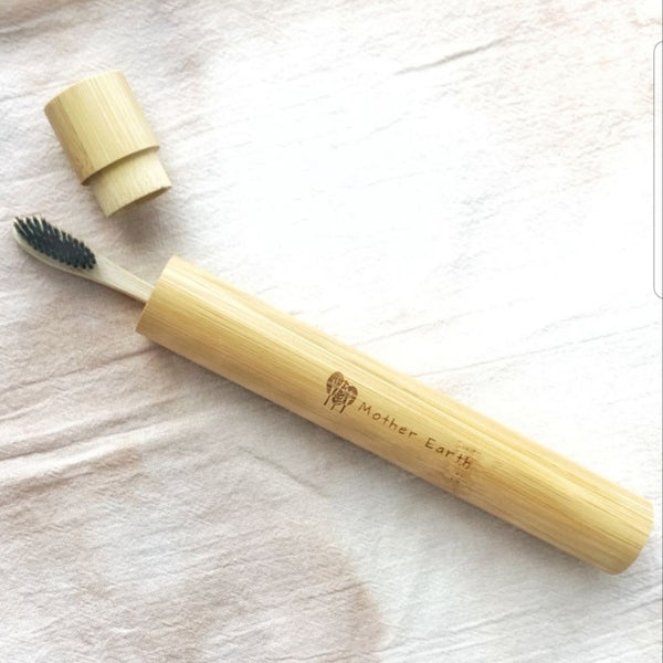 Bamboo Toothbrush Travel Case