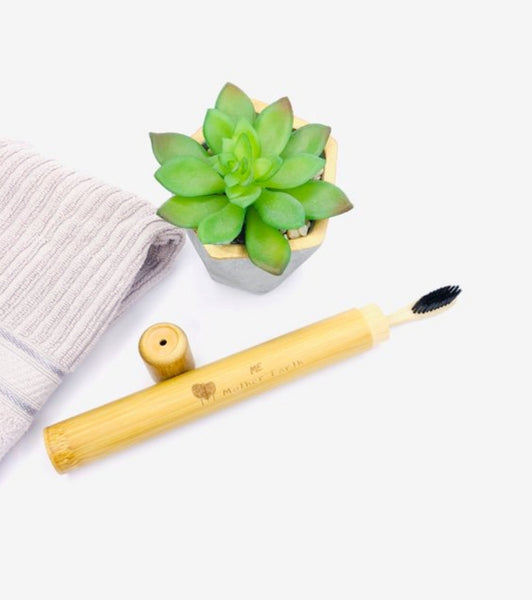Bamboo Toothbrush Travel Case