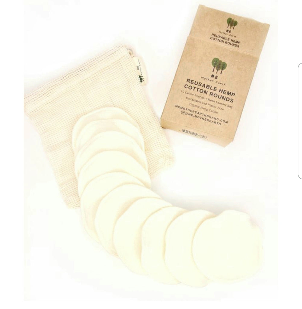 Reusable Hemp Cotton Rounds