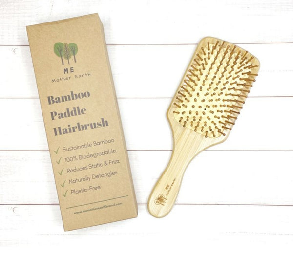 Bamboo Paddle Hairbrush