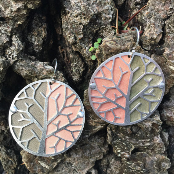 Sal'vij - Handcrafted Repurposed Tree Earrings