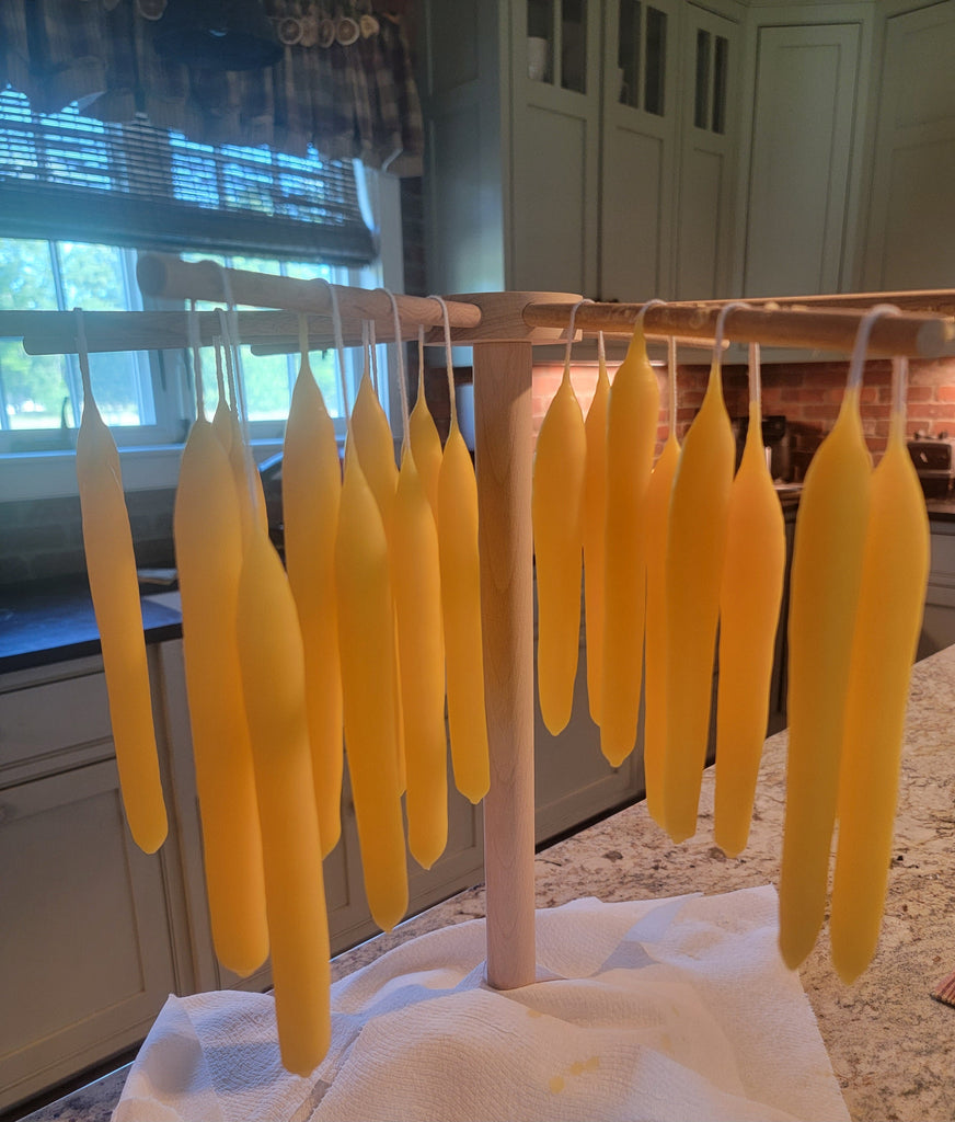Hand-Dipped Beeswax Candles: A New England Tradition Made Slowly