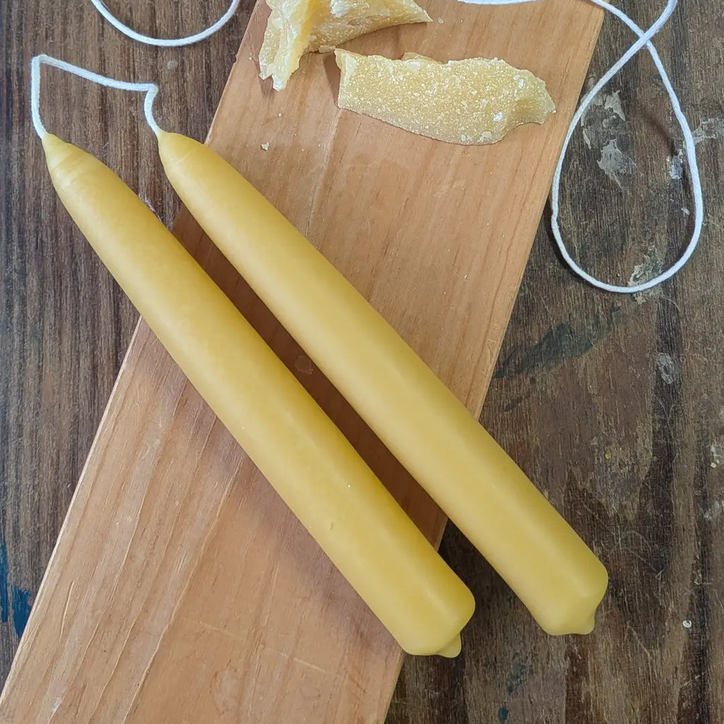 Hand-Dipped Beeswax Tapers - 5.5"