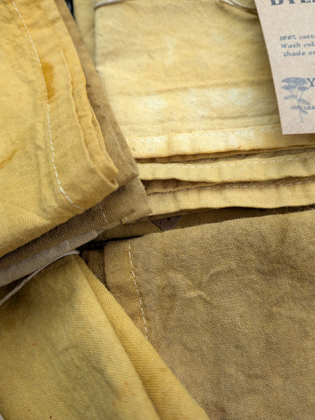 Botanically Dyed Marigold Cotton Napkins