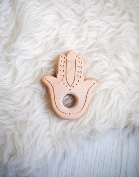 Wooden Hamsa Teether