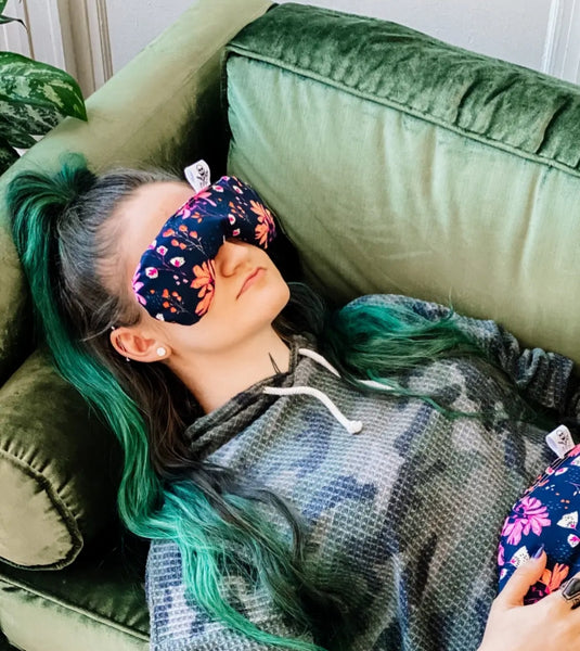 Lavender & Flax Seed Eye Pillow - Pink Blossom