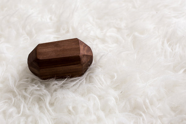 Walnut Geode Rattle