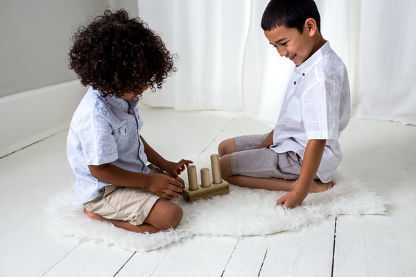 Wood Peg Puzzle - Stacker Game