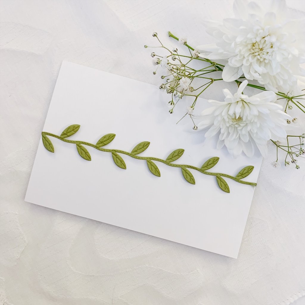 Green Wraparound Ivy Baby Headband