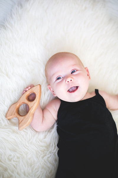 Wood Rocket Teether