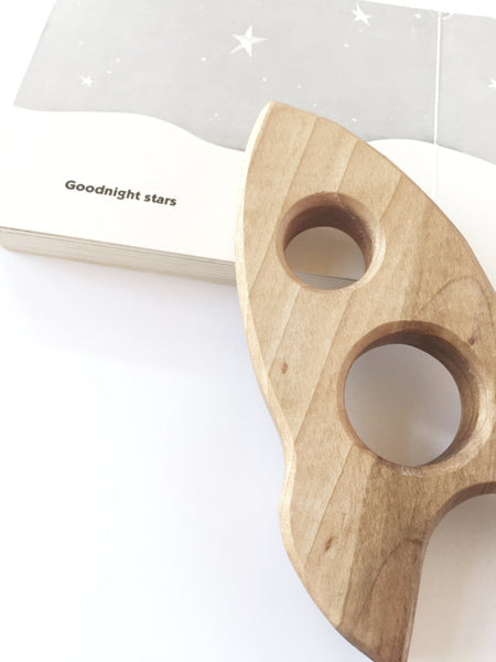 Wood Rocket Teether