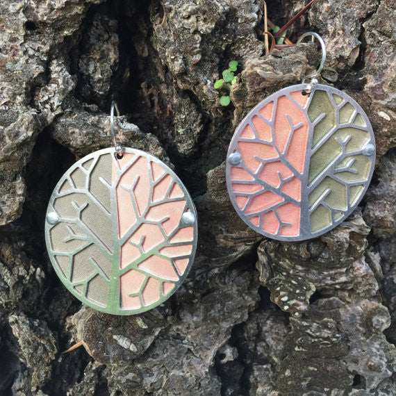 Sal'vij - Handcrafted Repurposed Tree Earrings